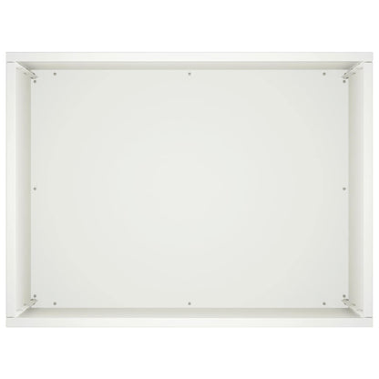 vidaXL Garden Planter 2 pcs White 40 x 30 x 40 cm Cold-rolled Steel 5