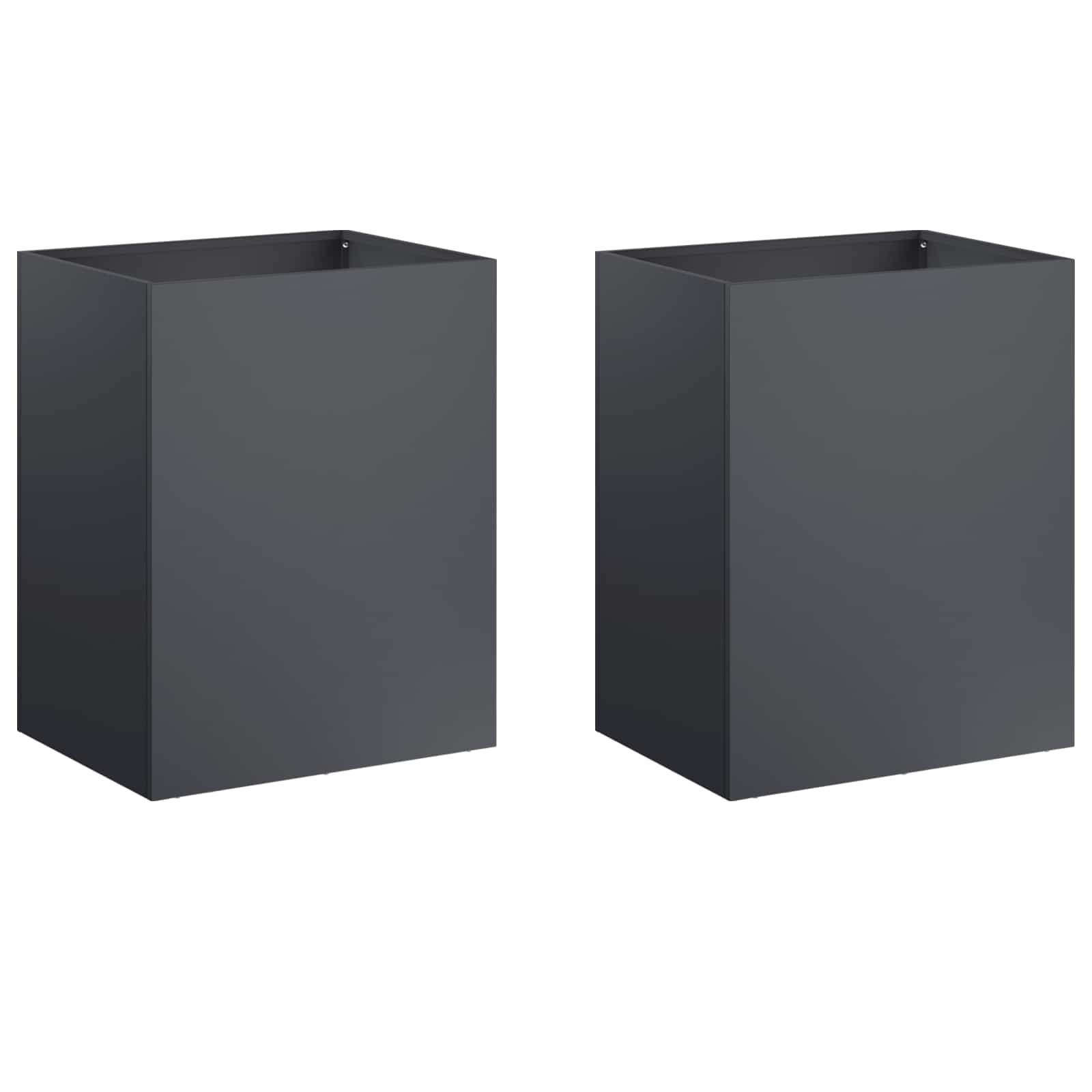 vidaXL Garden Planter 2 pcs Anthracite 40 x 30 x 40 cm 2
