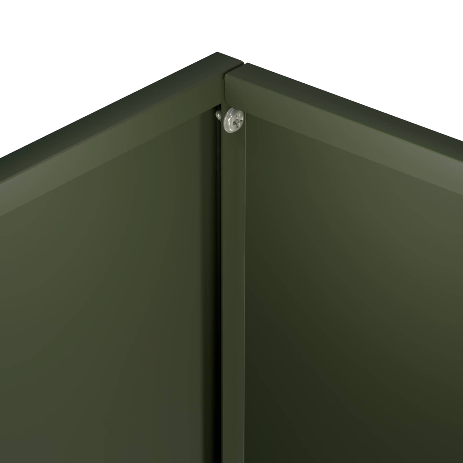 vidaXL Garden Planter 2 pcs Olive Green 40 x 30 x 40 cm 6