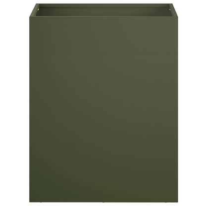vidaXL Garden Planter 2 pcs Olive Green 40 x 30 x 40 cm 4