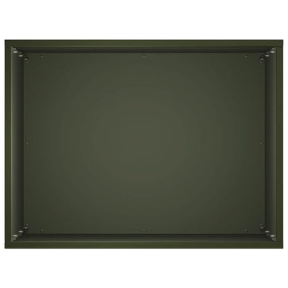 vidaXL Garden Planter 2 pcs Olive Green 40 x 30 x 40 cm 5