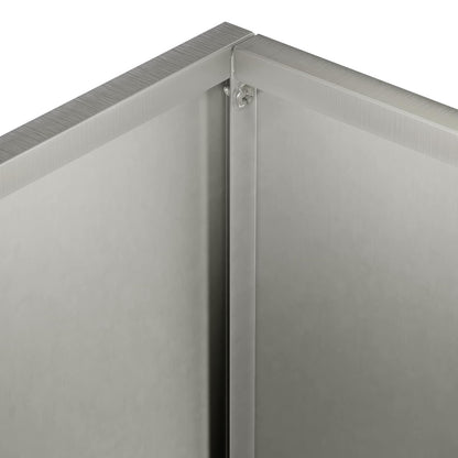 vidaXL Garden Planter Silver 40 x 30 x 40 cm Stainless Steel 5