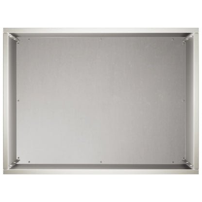 vidaXL Garden Planter Silver 40 x 30 x 40 cm Stainless Steel 4