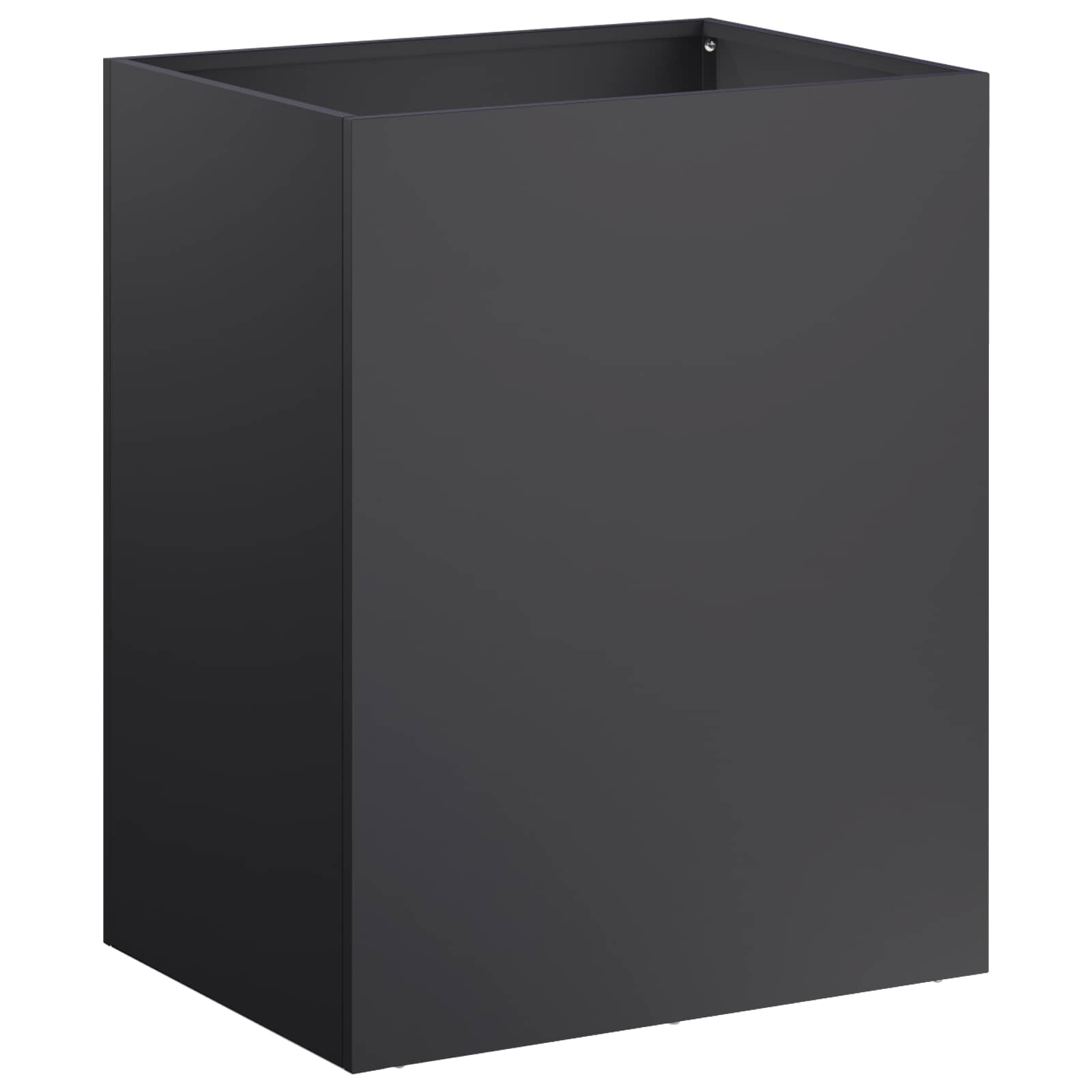 vidaXL Garden Planter 2 pcs Black 40 x 30 x 50 cm Cold-rolled Steel 3