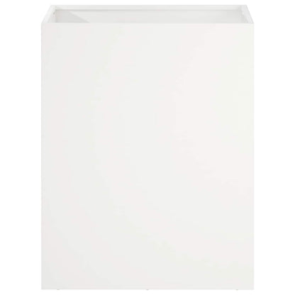 vidaXL Garden Planter 2 pcs White 40 x 30 x 50 cm Cold-rolled Steel 4