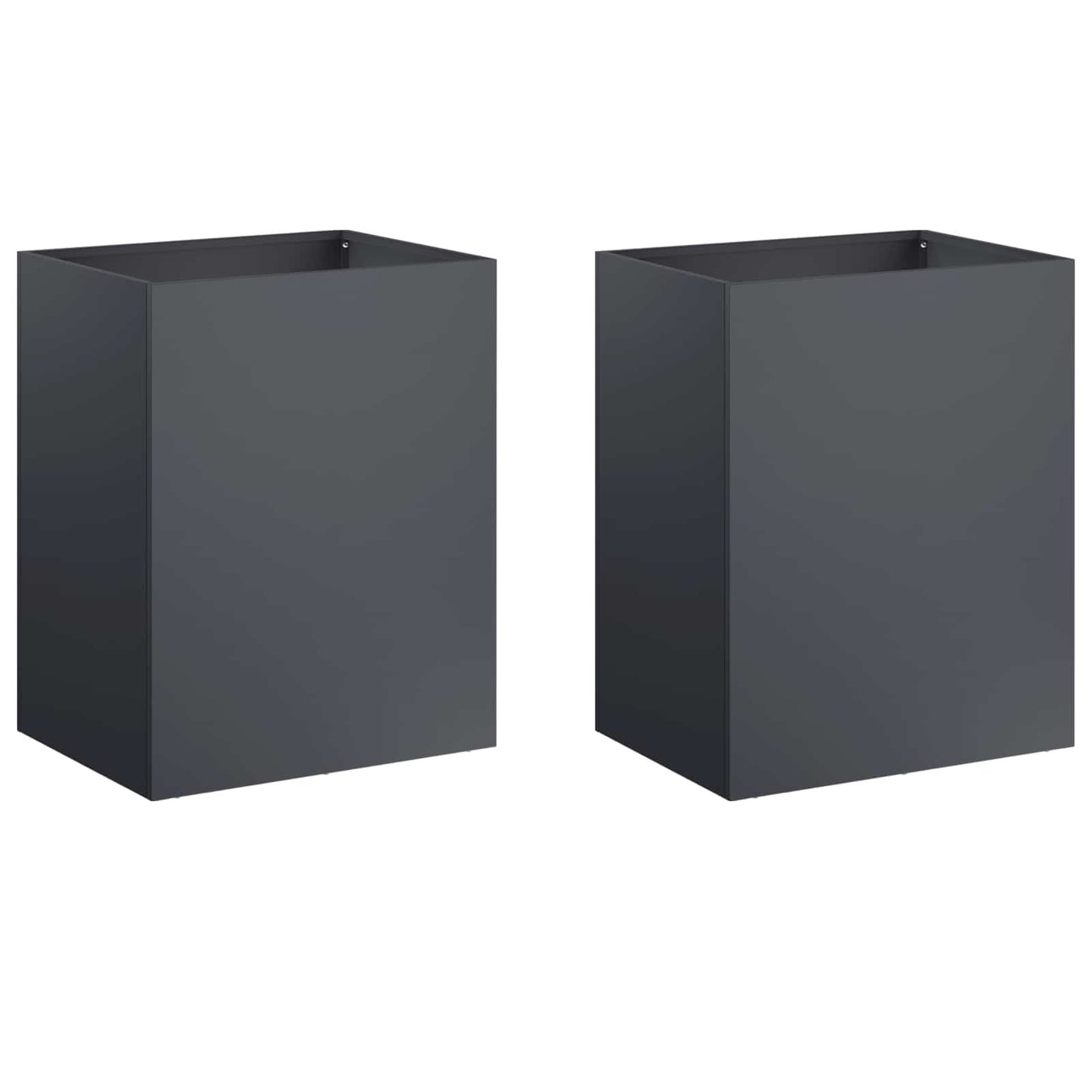 vidaXL Garden Planter 2 pcs Anthracite 40 x 30 x 50 cm 2