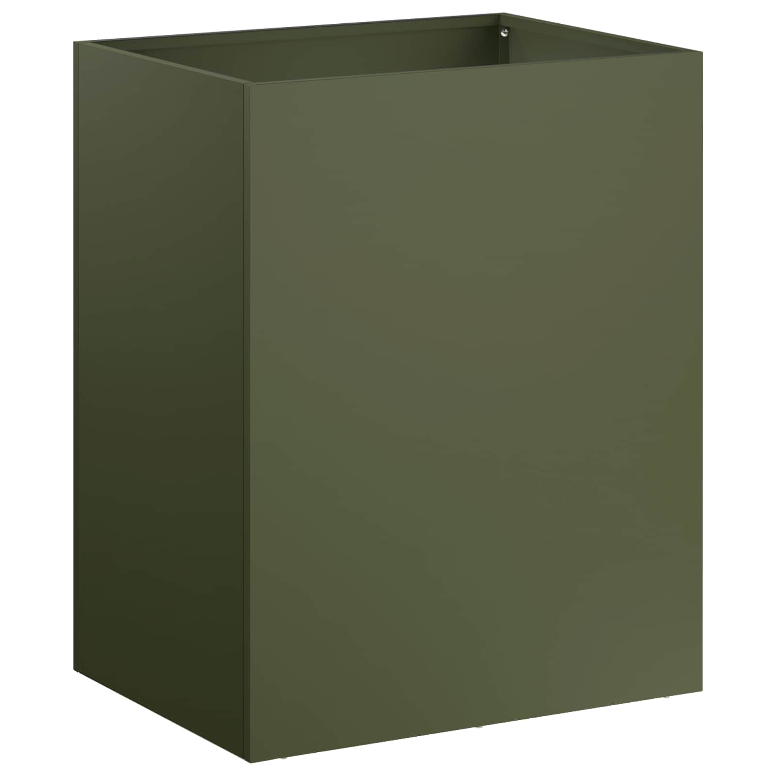 vidaXL Garden Planter Olive Green 40 x 30 x 50 cm Cold-rolled Steel 2