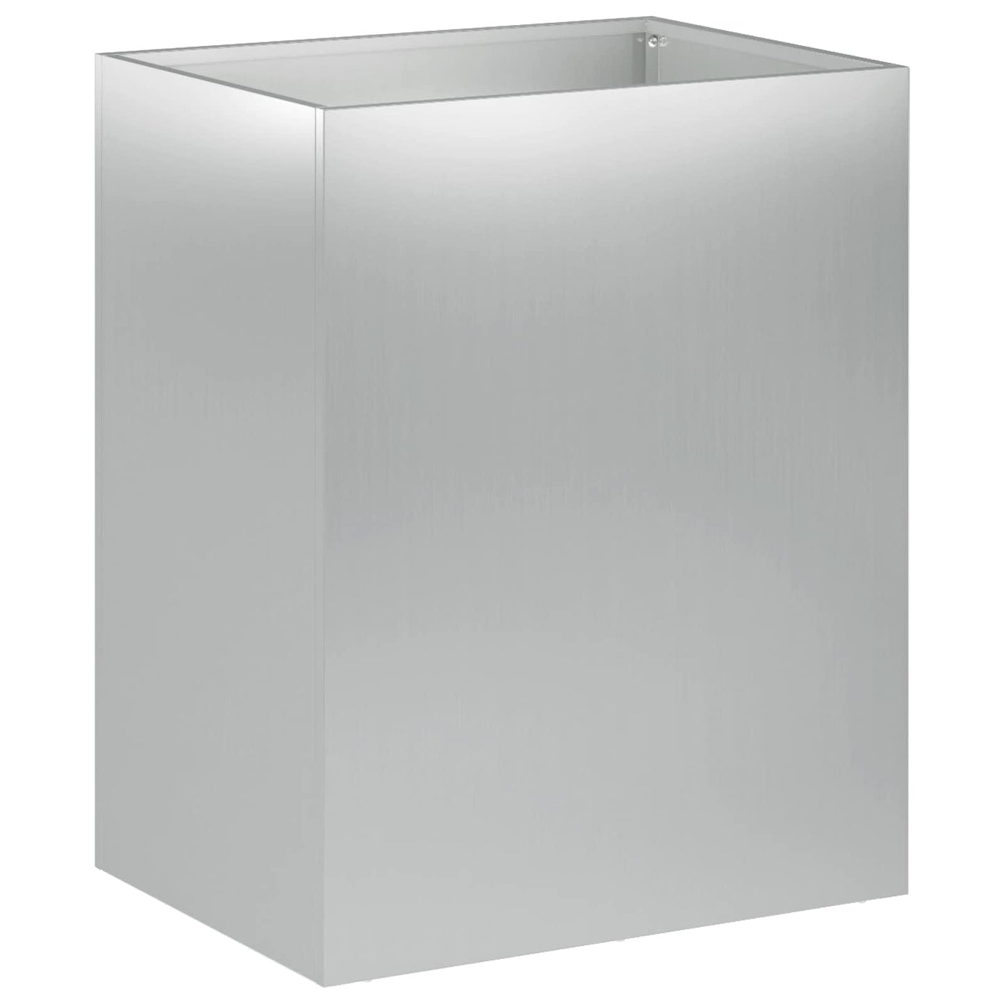 vidaXL Garden Planter 2 pcs Silver 40 x 30 x 50 cm Galvanised Steel 3