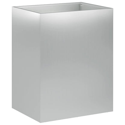 vidaXL Garden Planter 2 pcs Silver 40 x 30 x 50 cm Galvanised Steel 3