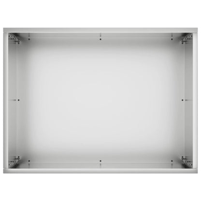 vidaXL Garden Planter 2 pcs Silver 40 x 30 x 50 cm Galvanised Steel 5
