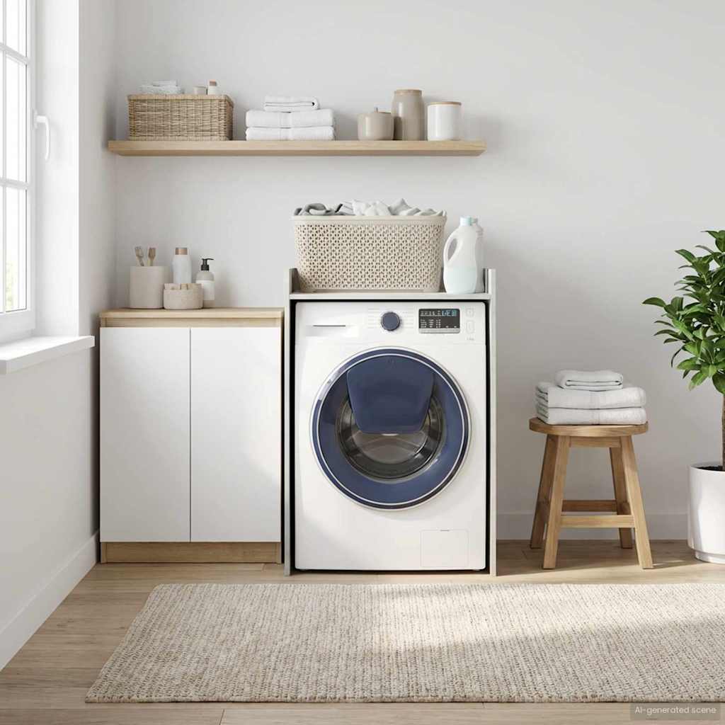 vidaXL Wash Machine Cabinet Concerte 67.5 x 62 x 97 cm Engineered wood 4
