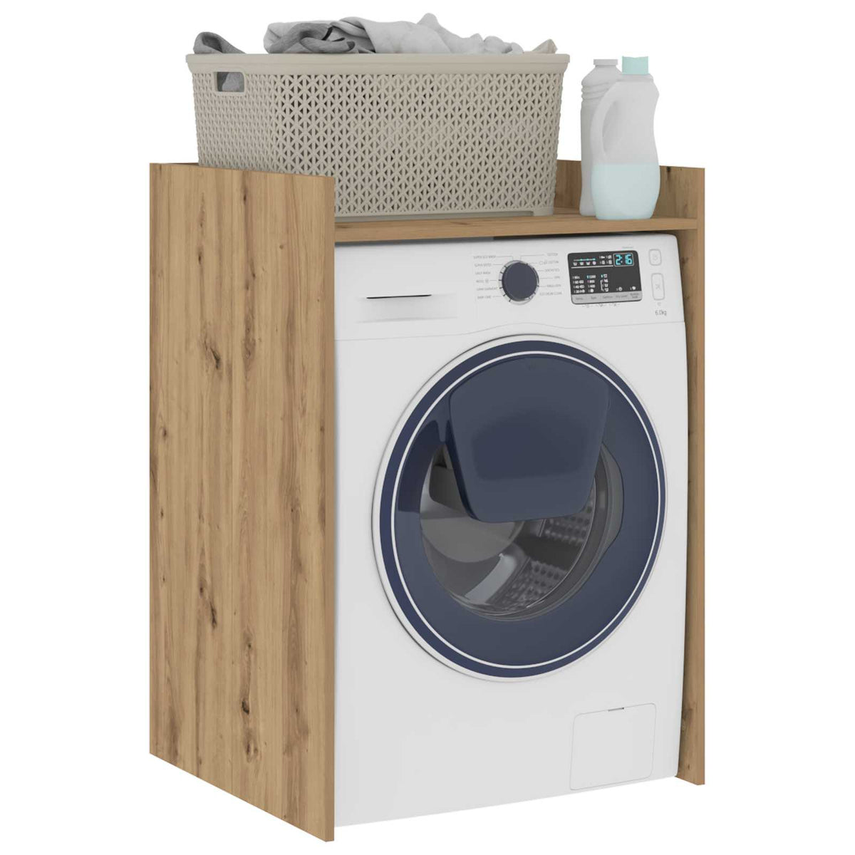 Wash Machine Cabinet with Storage 67.5 x 62 x 97 cm Artisan oak