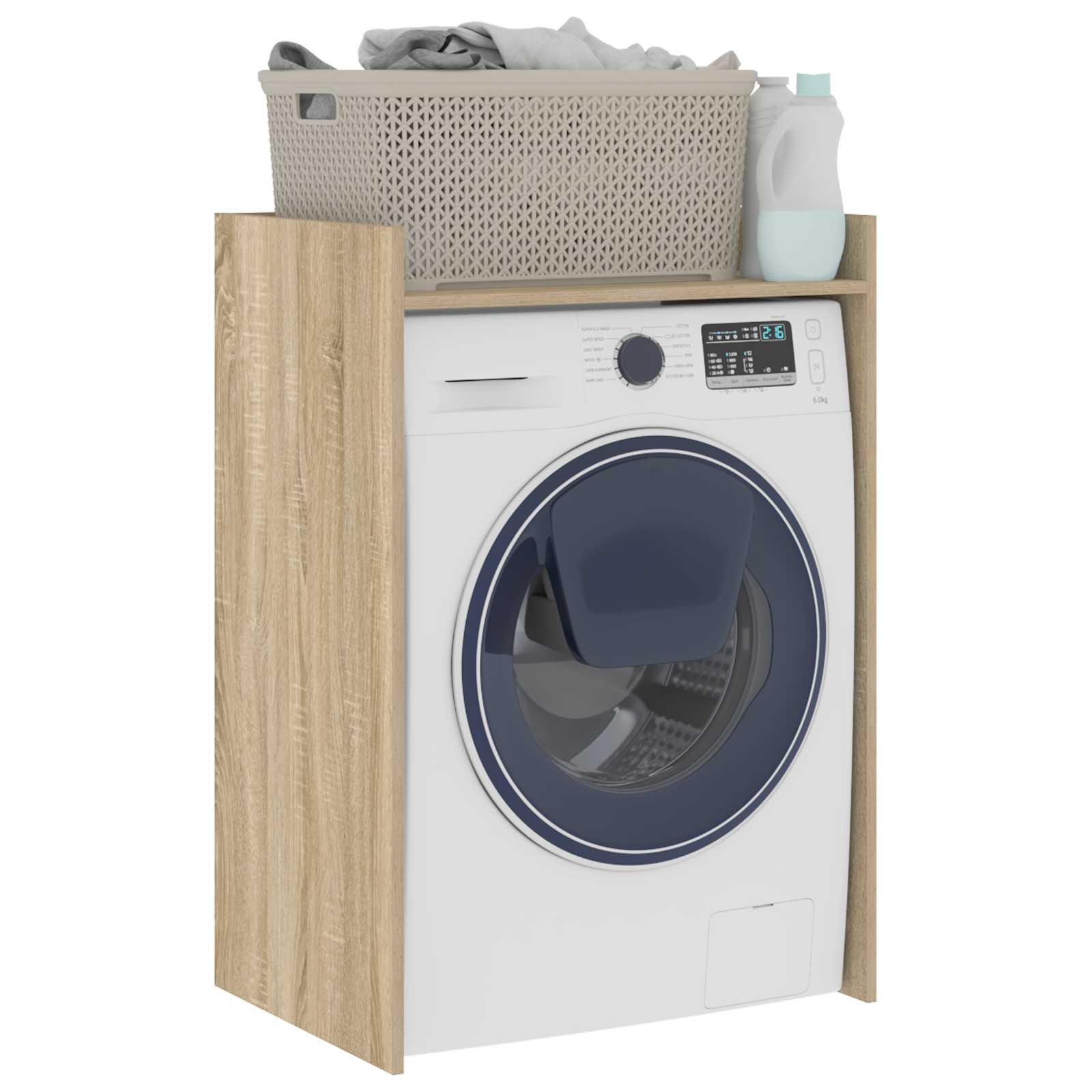vidaXL Wash Machine Cabinet Sonoma 67.5 x 48 x 97 cm Engineered wood 3