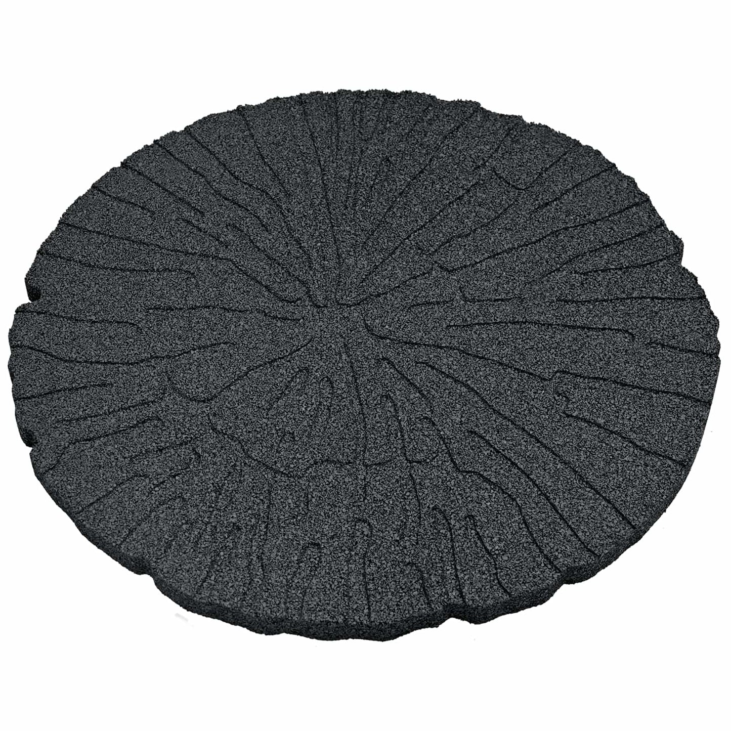 vidaXL Stepping Stone 6 pcs Black Ø 45 x 1.8 cm Rubber 4