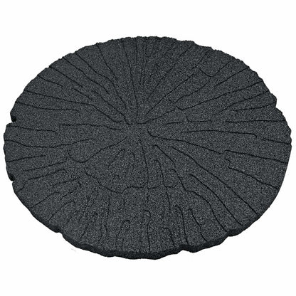 vidaXL Stepping Stone 6 pcs Black Ø 45 x 1.8 cm Rubber 4
