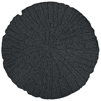 vidaXL Stepping Stone 6 pcs Black Ø 45 x 1.8 cm Rubber 6