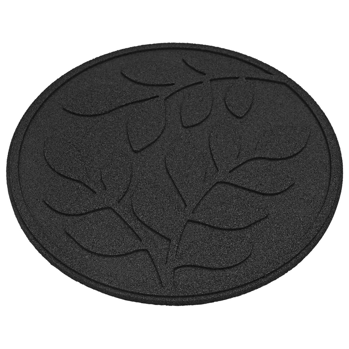 vidaXL Stepping Stone 6 pcs Black Ø 44 x 2 cm Rubber 4
