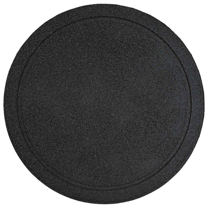 vidaXL Stepping Stone 6 pcs Black Ø 44 x 2 cm Rubber 5