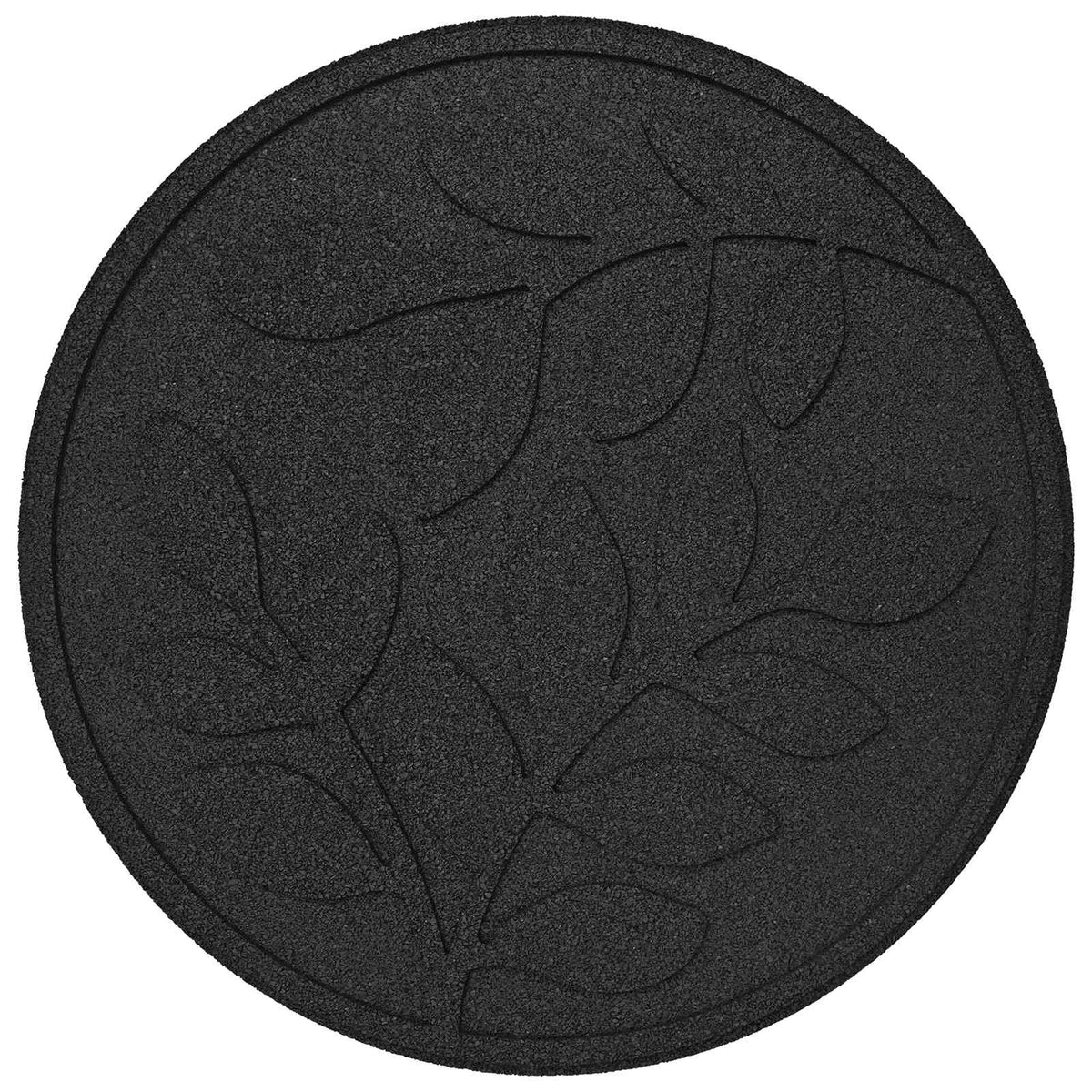 vidaXL Stepping Stone 6 pcs Black Ø 44 x 2 cm Rubber 6
