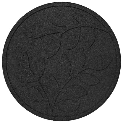 vidaXL Stepping Stone 6 pcs Black Ø 44 x 2 cm Rubber 6