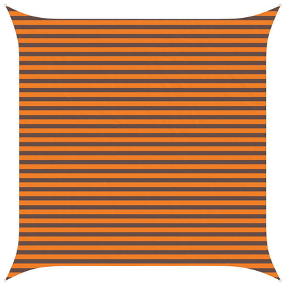 Sunshade Sail Oxford Fabric Square 4x4 m Width 4 m Orange and brown