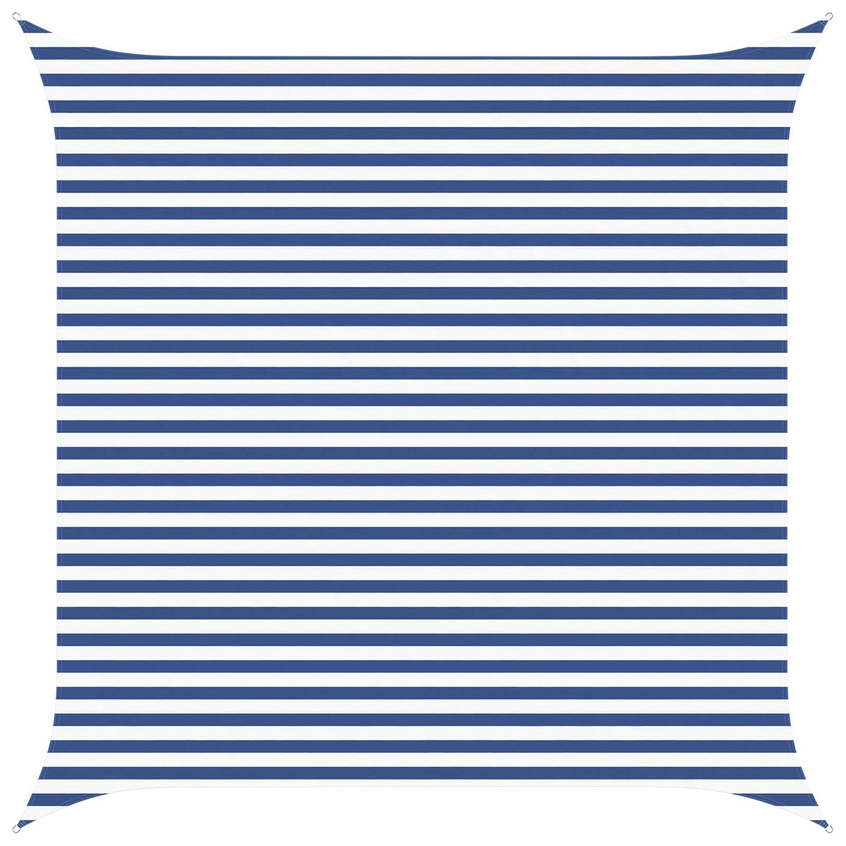 Sunshade Sail Oxford Fabric Square 4x4 m Width 4 m Blue and white