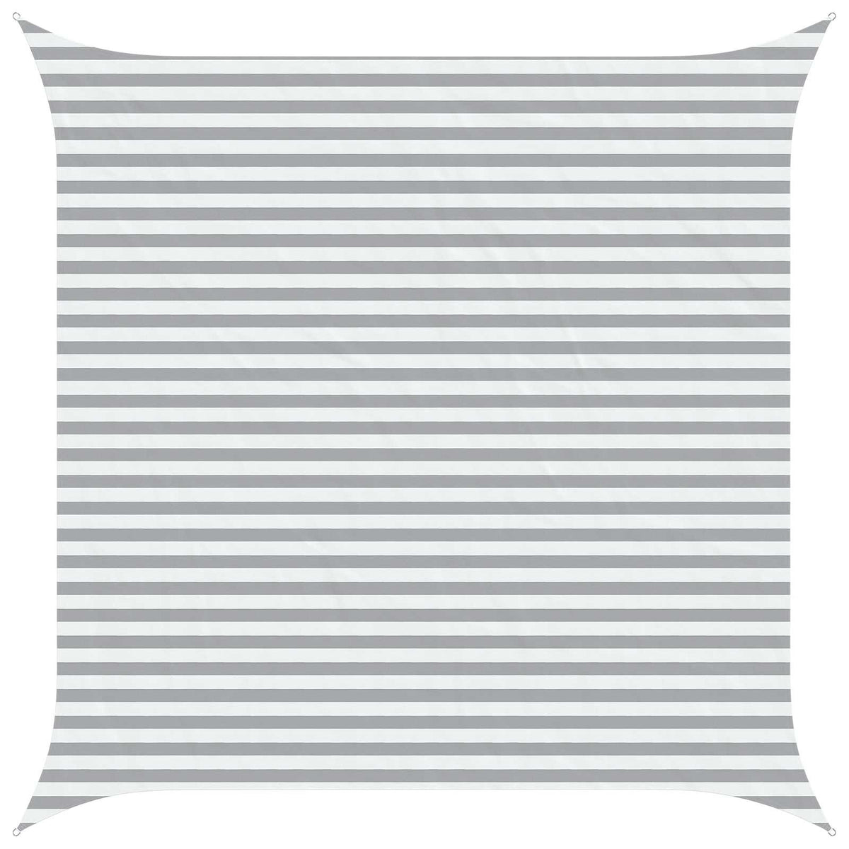 Sunshade Sail Oxford Fabric Square 4x4 m Width 4 m Light grey and white