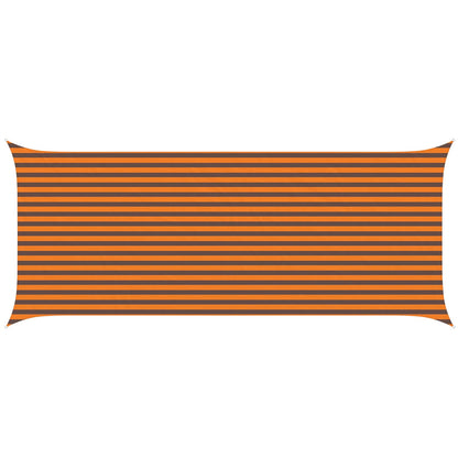 vidaXL Sun Shade Sail Orange and Brown 2.5 x 6 m 100% Polyester Oxford 2