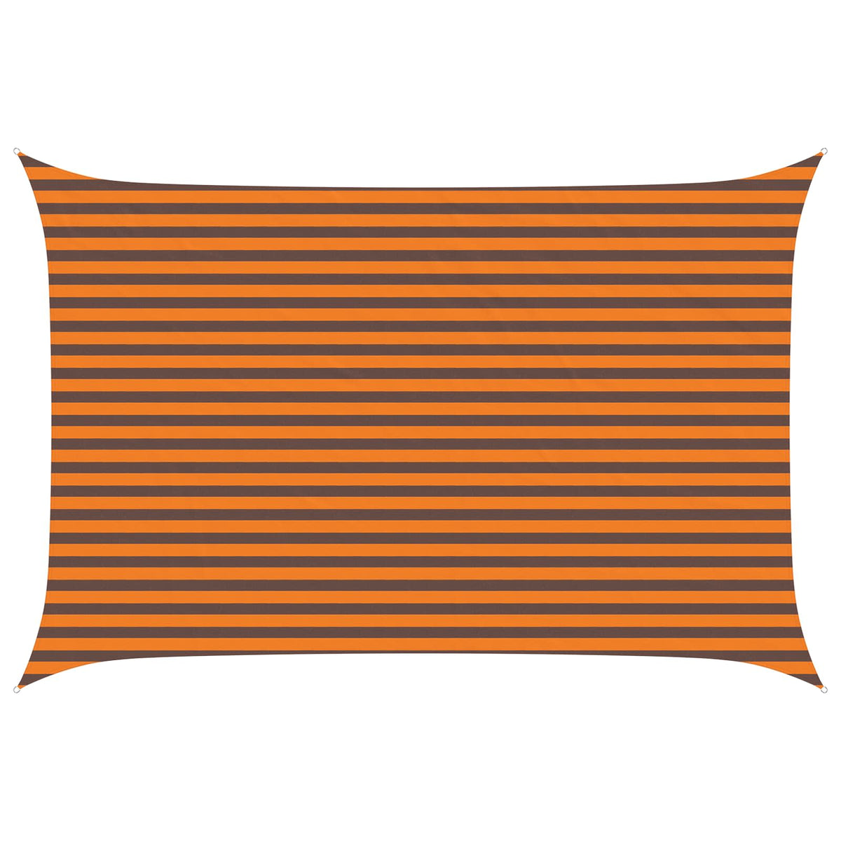 vidaXL Sun Shade Sail Orange and Brown 3 x 4.5 m 100% Polyester Oxford 2