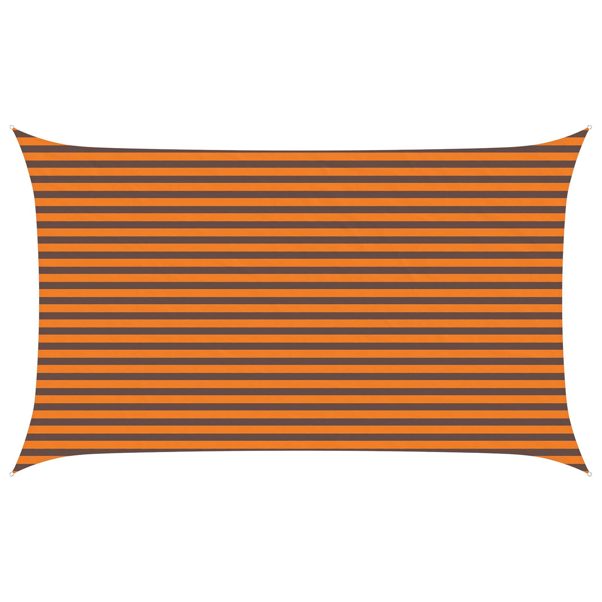 vidaXL Sun Shade Sail Orange and Brown 3 x 5 m 100% Polyester Oxford 2