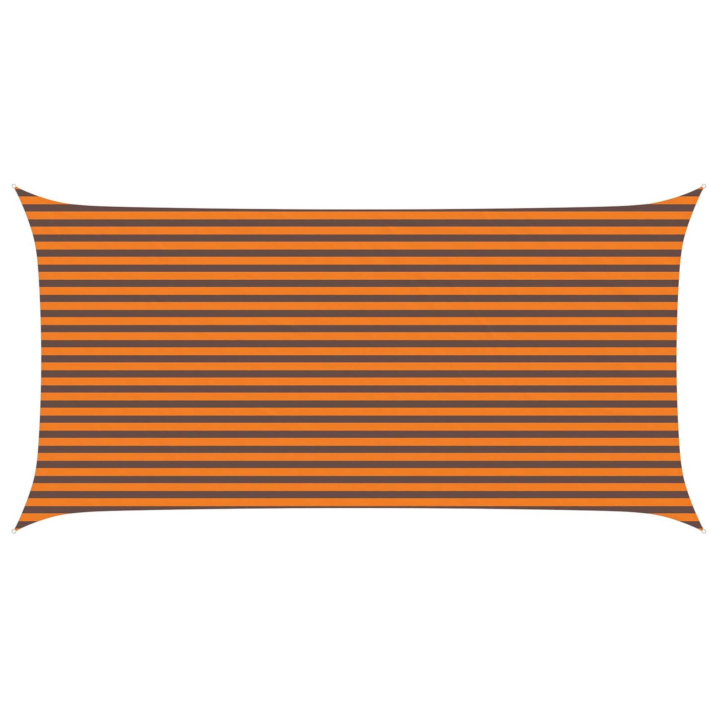 vidaXL Sun Shade Sail Orange and Brown 3 x 6 m 100% Polyester Oxford 2