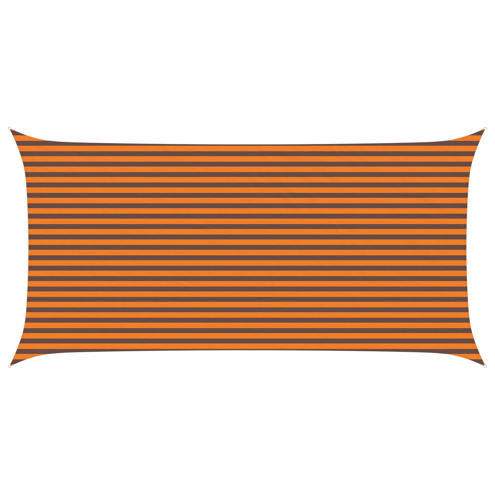 vidaXL Sun Shade Sail Orange and Brown 3 x 6 m 100% Polyester Oxford 2