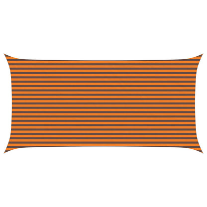 vidaXL Sun Shade Sail Orange and Brown 3 x 6 m 100% Polyester Oxford 2