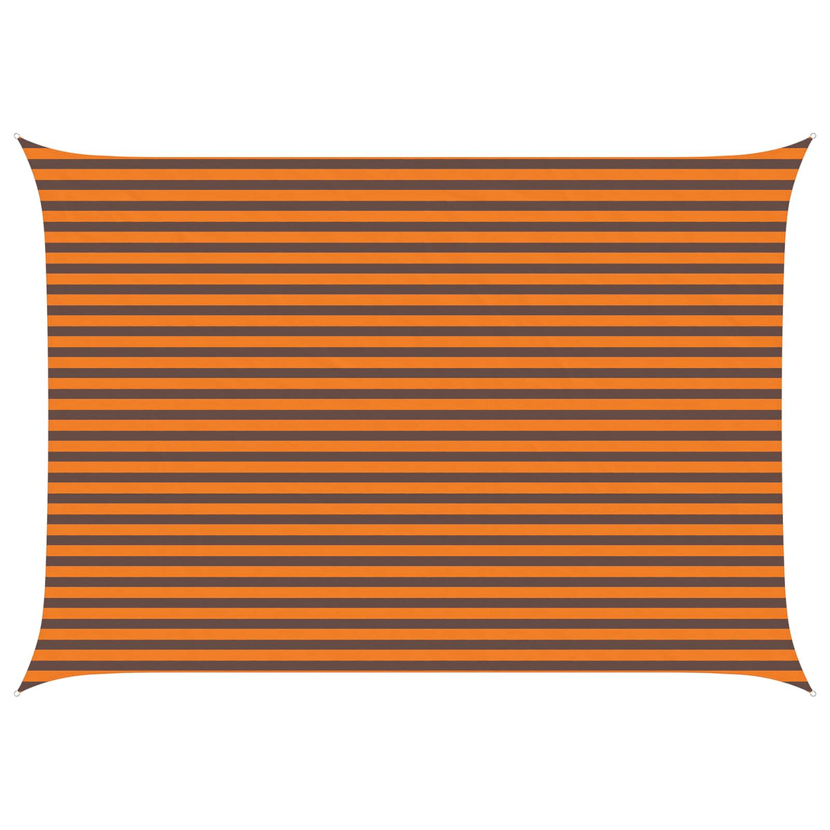 Sunshade Sail Oxford Fabric Rectangular 3.5x5 m Width 3.5 m Drop 5 m Orange and brown