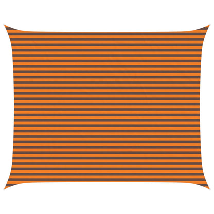 vidaXL Sun Shade Sail Orange and Brown 5 x 4 m 100% Polyester Oxford 2