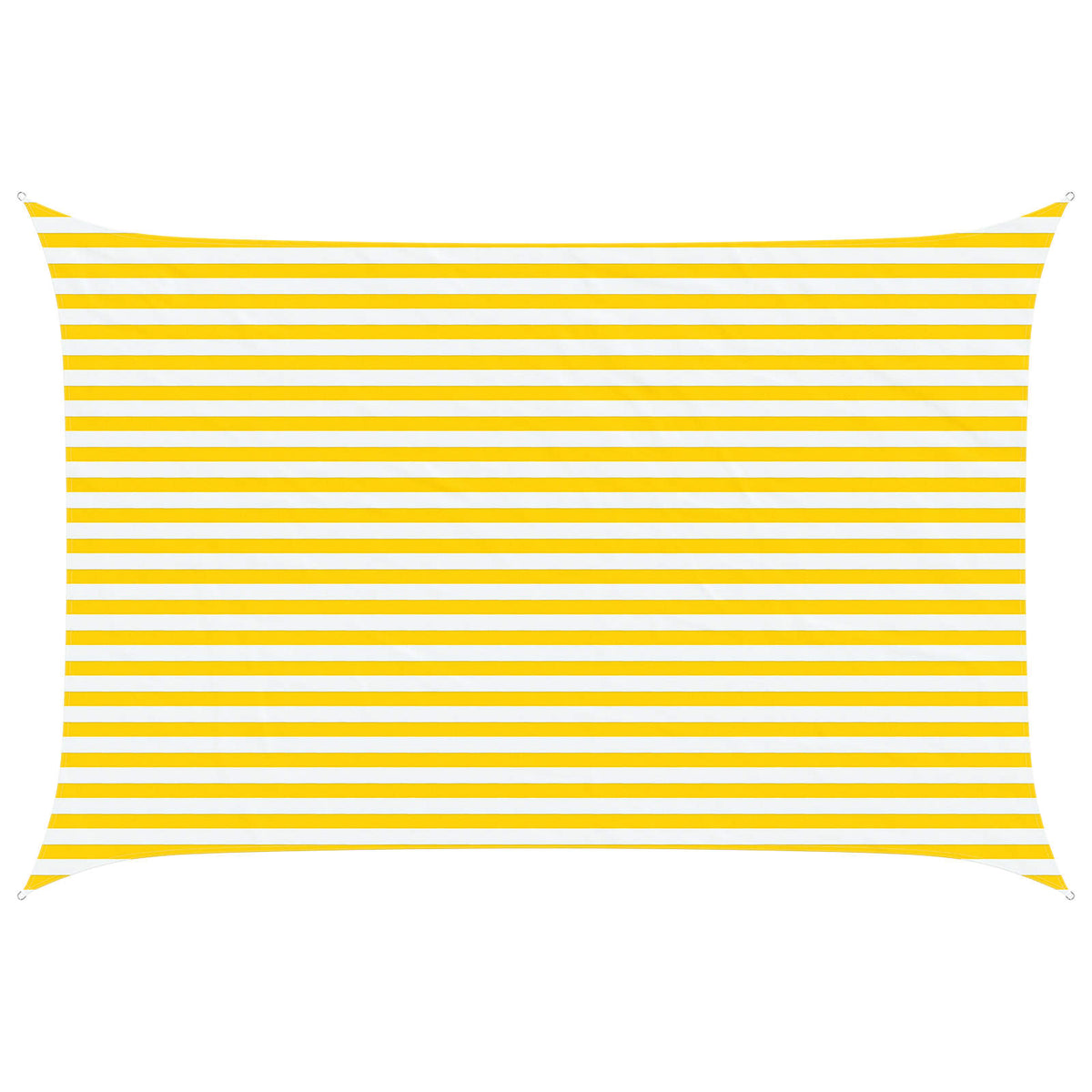 vidaXL Sun Shade Sail Yellow and White 4.5 x 3 m 100% Polyester Oxford 2