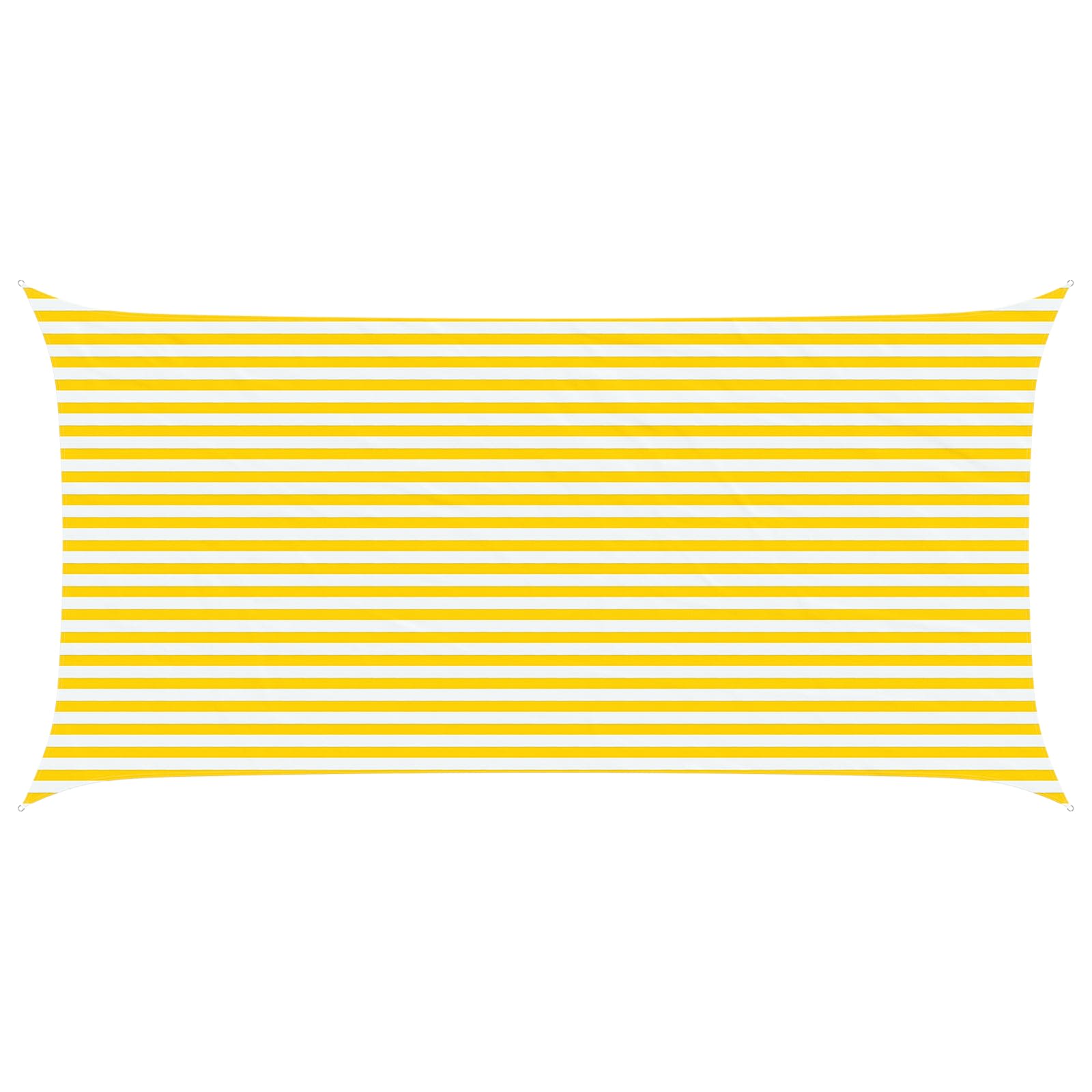 vidaXL Sun Shade Sail Yellow and White 3 x 6 m 100% Polyester Oxford 2