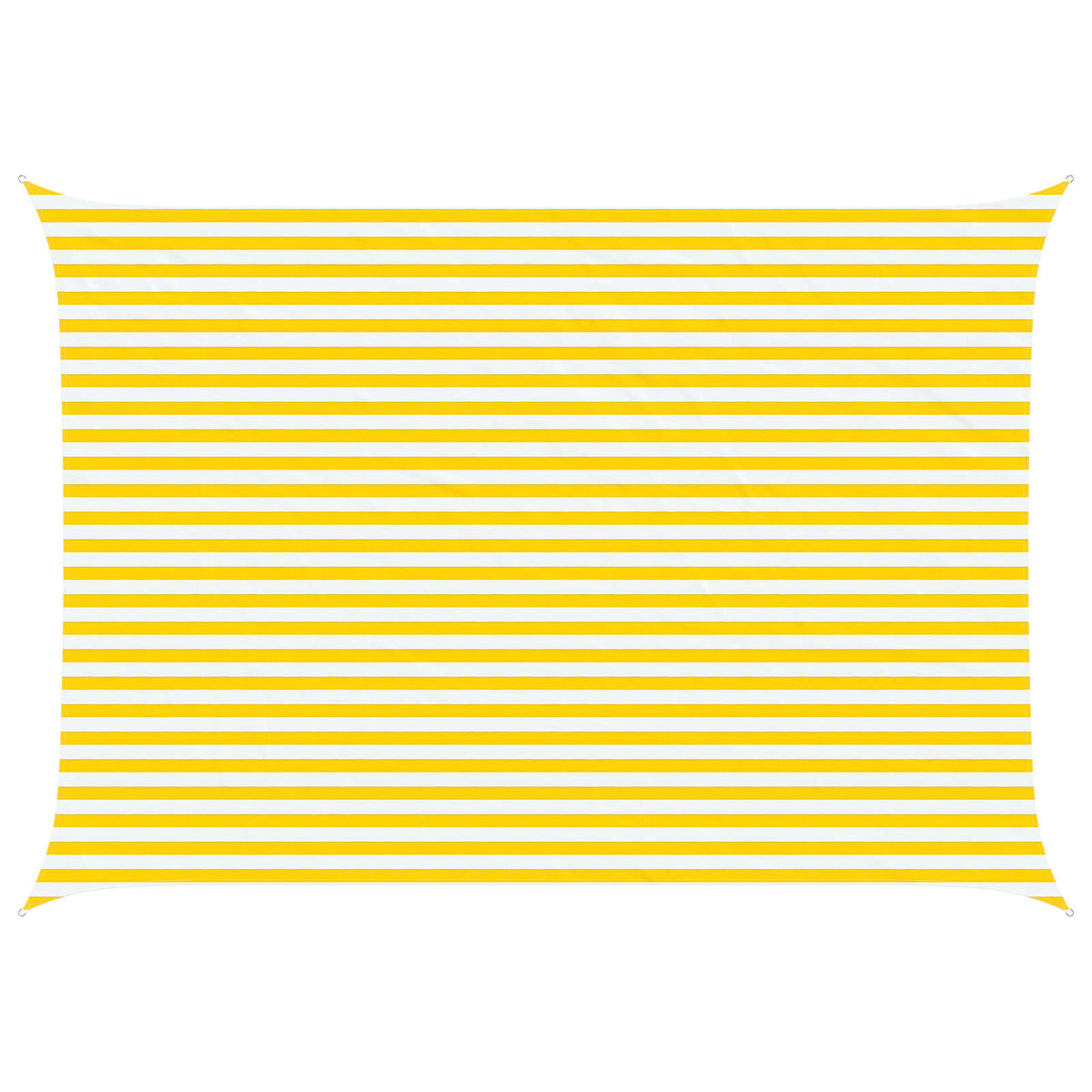 Sunshade Sail Oxford Fabric Rectangular 3.5x5 m Width 3.5 m Drop 5 m Yellow and white