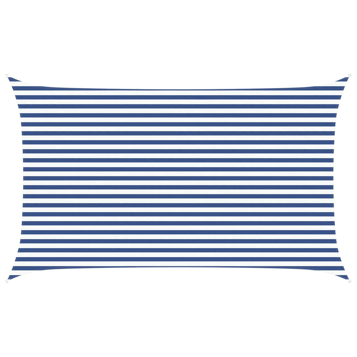 vidaXL Sun Shade Sail Blue and White 3 x 5 m 100% Polyester Oxford 2