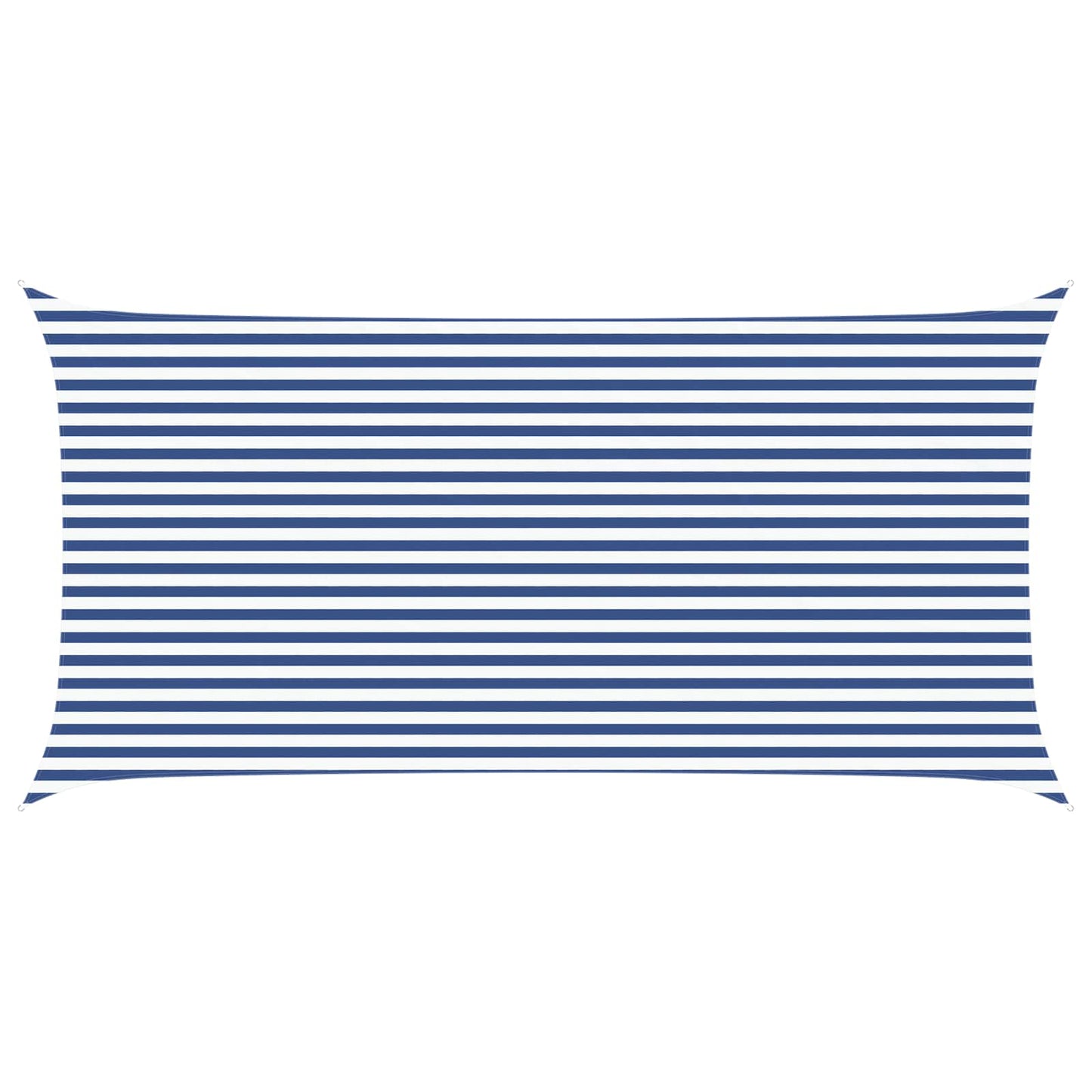vidaXL Sun Shade Sail Blue and White 6 x 3 m 100% Polyester Oxford 2