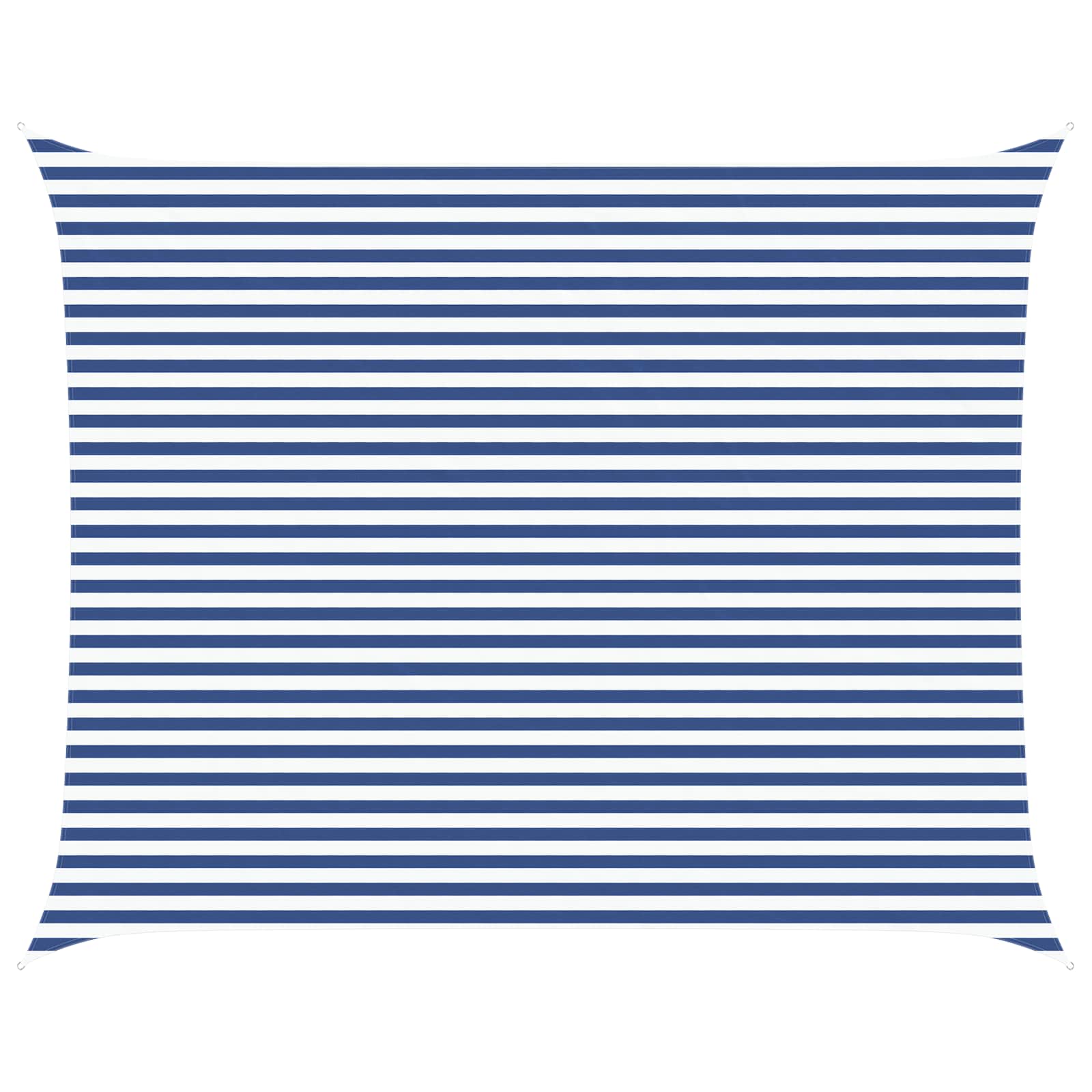 vidaXL Sun Shade Sail Blue and White 5 x 4 m 100% Polyester Oxford 2