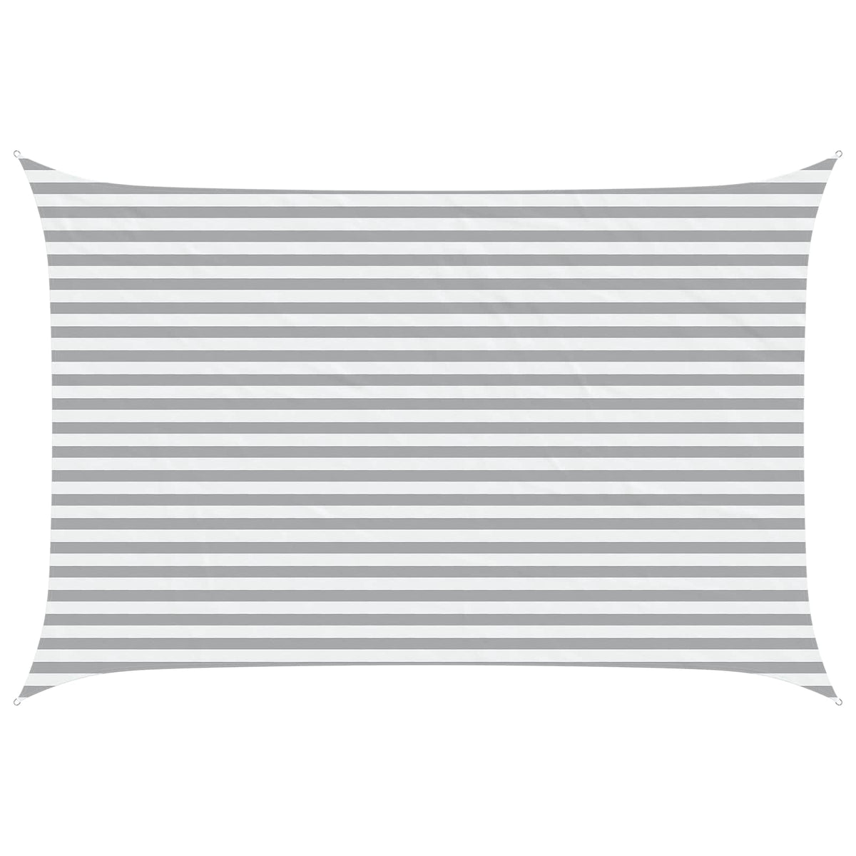 vidaXL Sun Shade Sail Light Grey and White 4.5 x 3 m 2