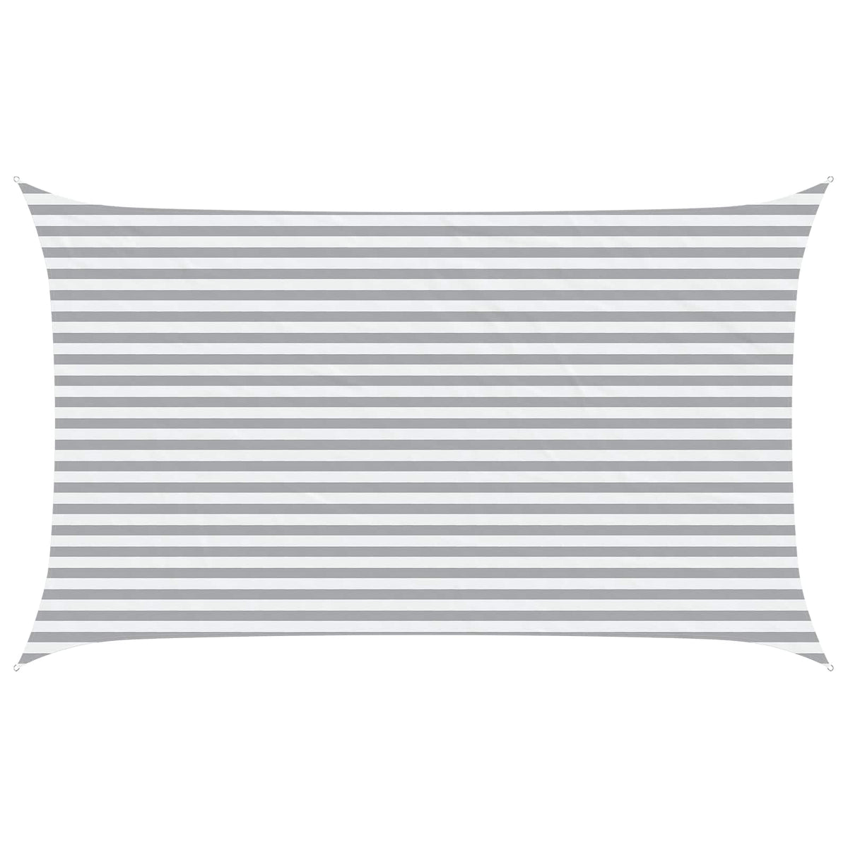 vidaXL Sun Shade Sail Light Grey and White 5 x 3 m 2