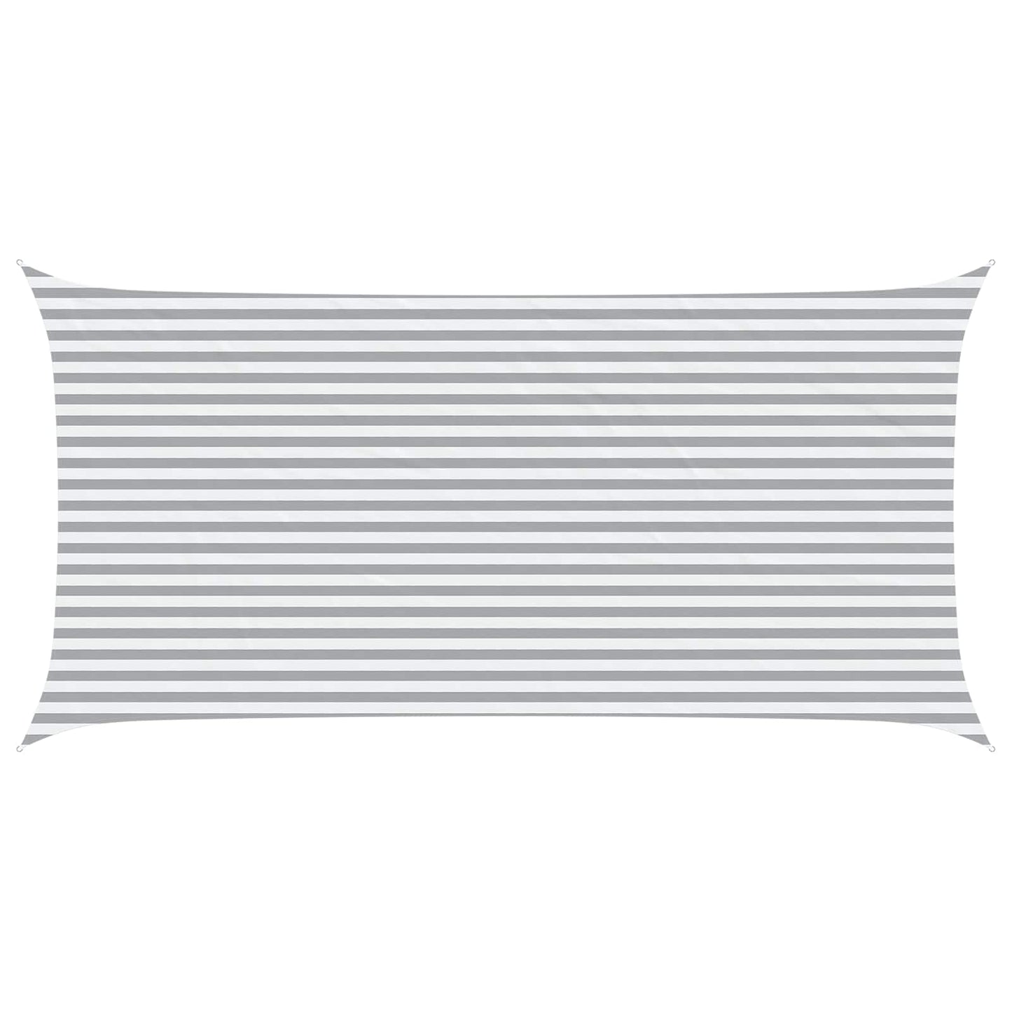 vidaXL Sun Shade Sail Light Grey and White 6 x 3 m 2