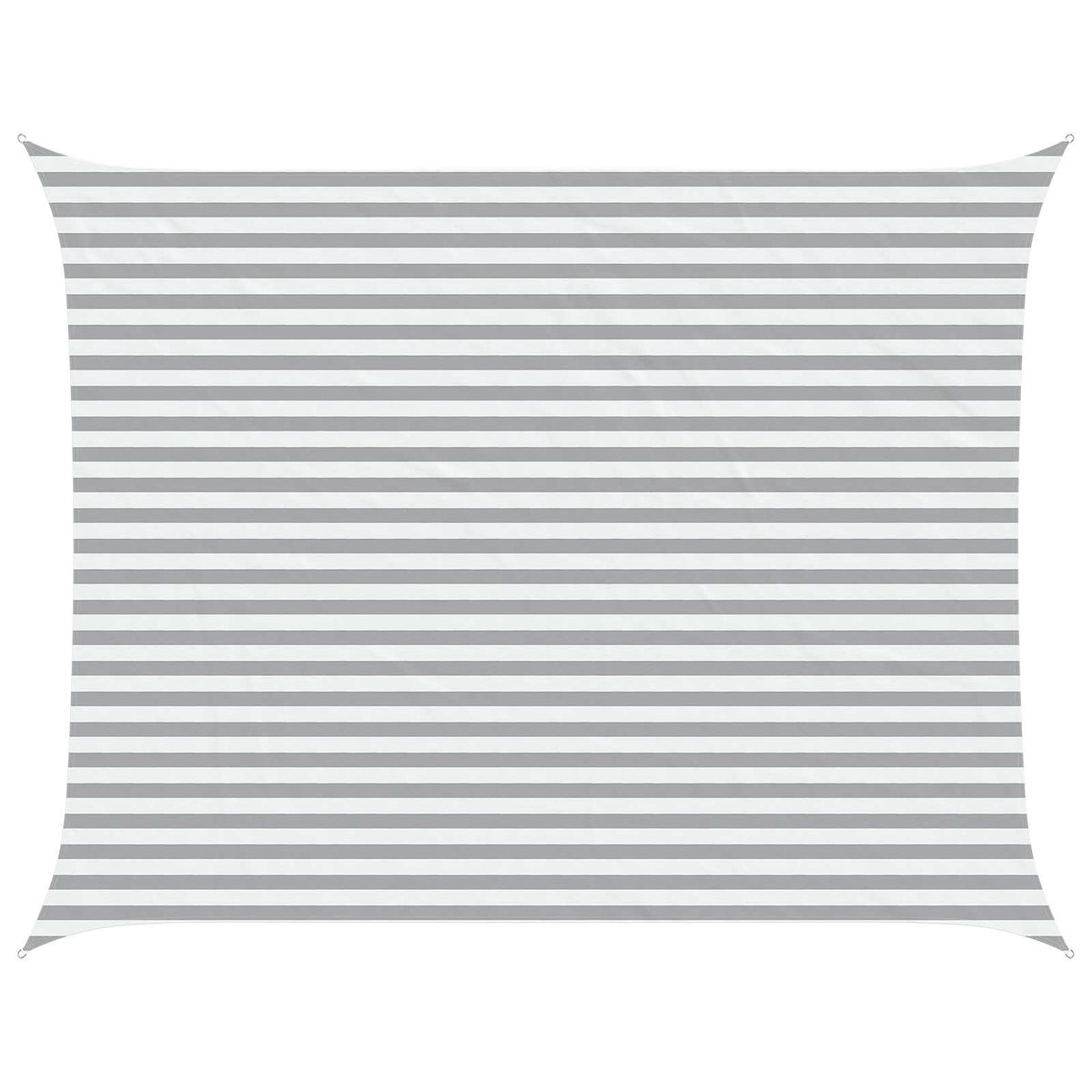 vidaXL Sun Shade Sail Light Grey and White 3.5 x 4.5 m 2