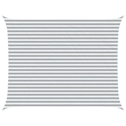 vidaXL Sun Shade Sail Light Grey and White 3.5 x 4.5 m 2