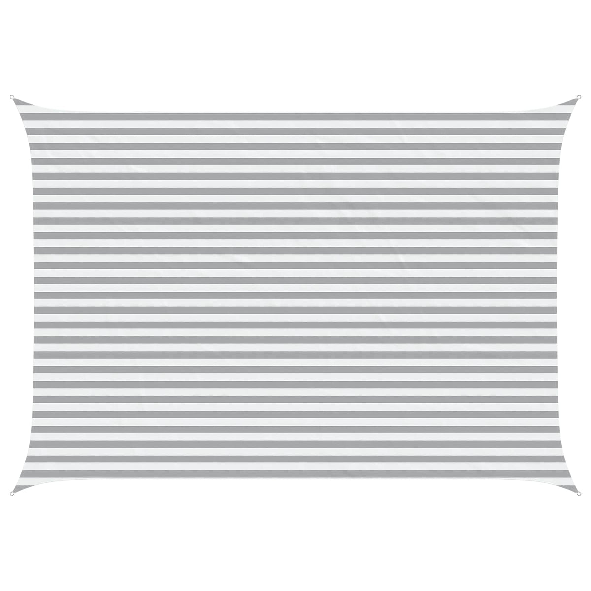 Sunshade Sail Oxford Fabric Rectangular 3.5x5 m Width 3.5 m Drop 5 m Light grey and white