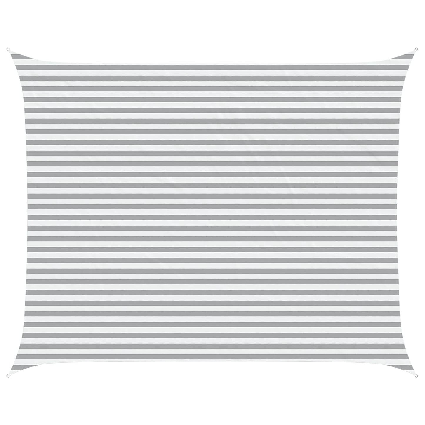 vidaXL Sun Shade Sail Light Grey and White 5 x 4 m 2