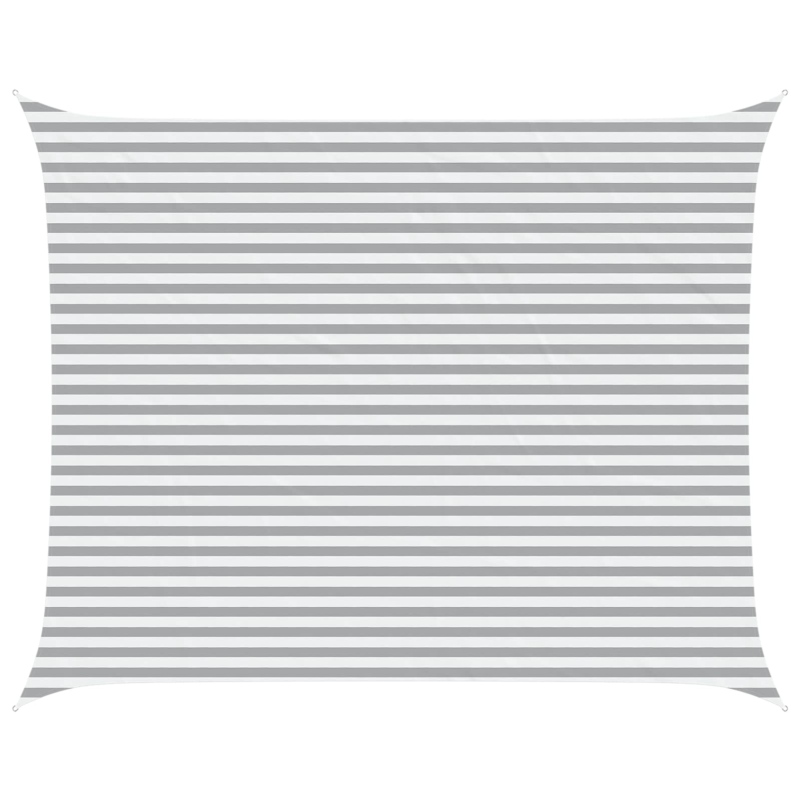 vidaXL Sun Shade Sail Light Grey and White 5 x 4 m 2