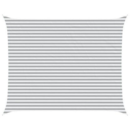 vidaXL Sun Shade Sail Light Grey and White 5 x 4 m 2